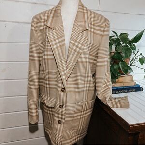 Vintage Liz Claiborne 100% Wool Blazer Jacket | Size 10